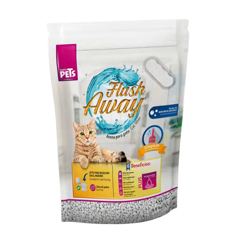 Arena para Gato Flush Away 4KG