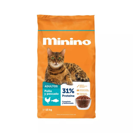 Minino Alimento Para Gato Bulto 15 Kg