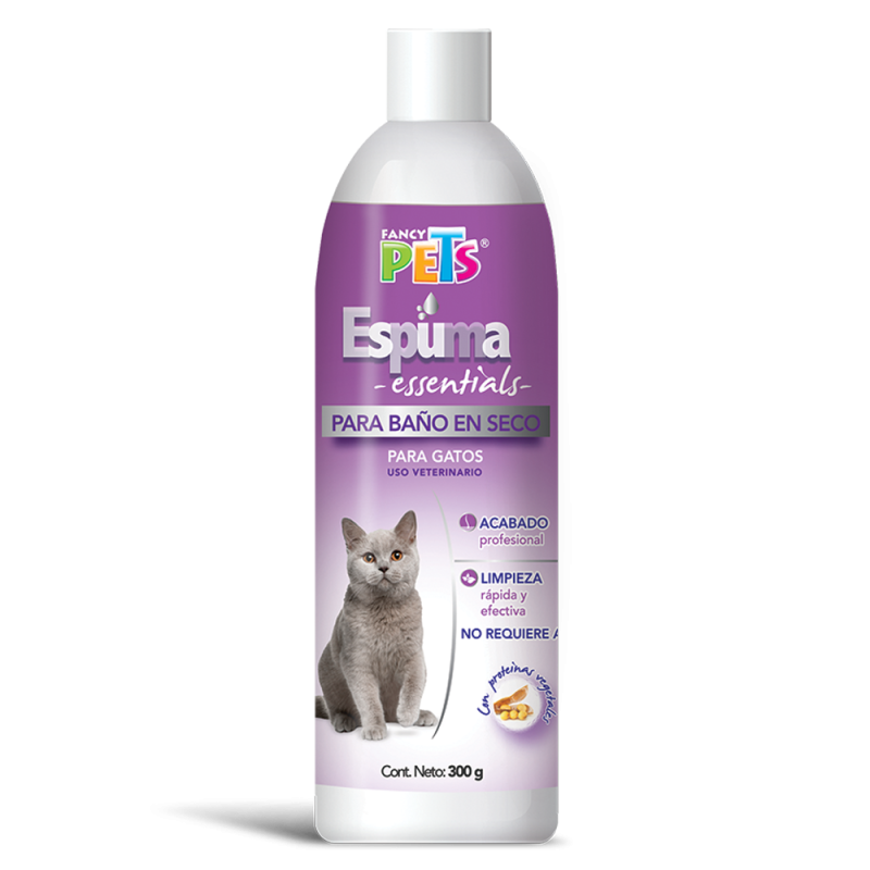 Espuma para baño en seco para gatos ESSENTIALS 300 G